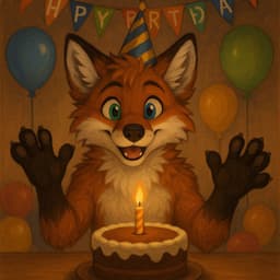 День Рождения пушистого Лиса
